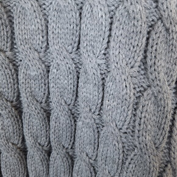 NWT Rehab Lab gray cable knit maxi sweater size large - Picture 6 of 6